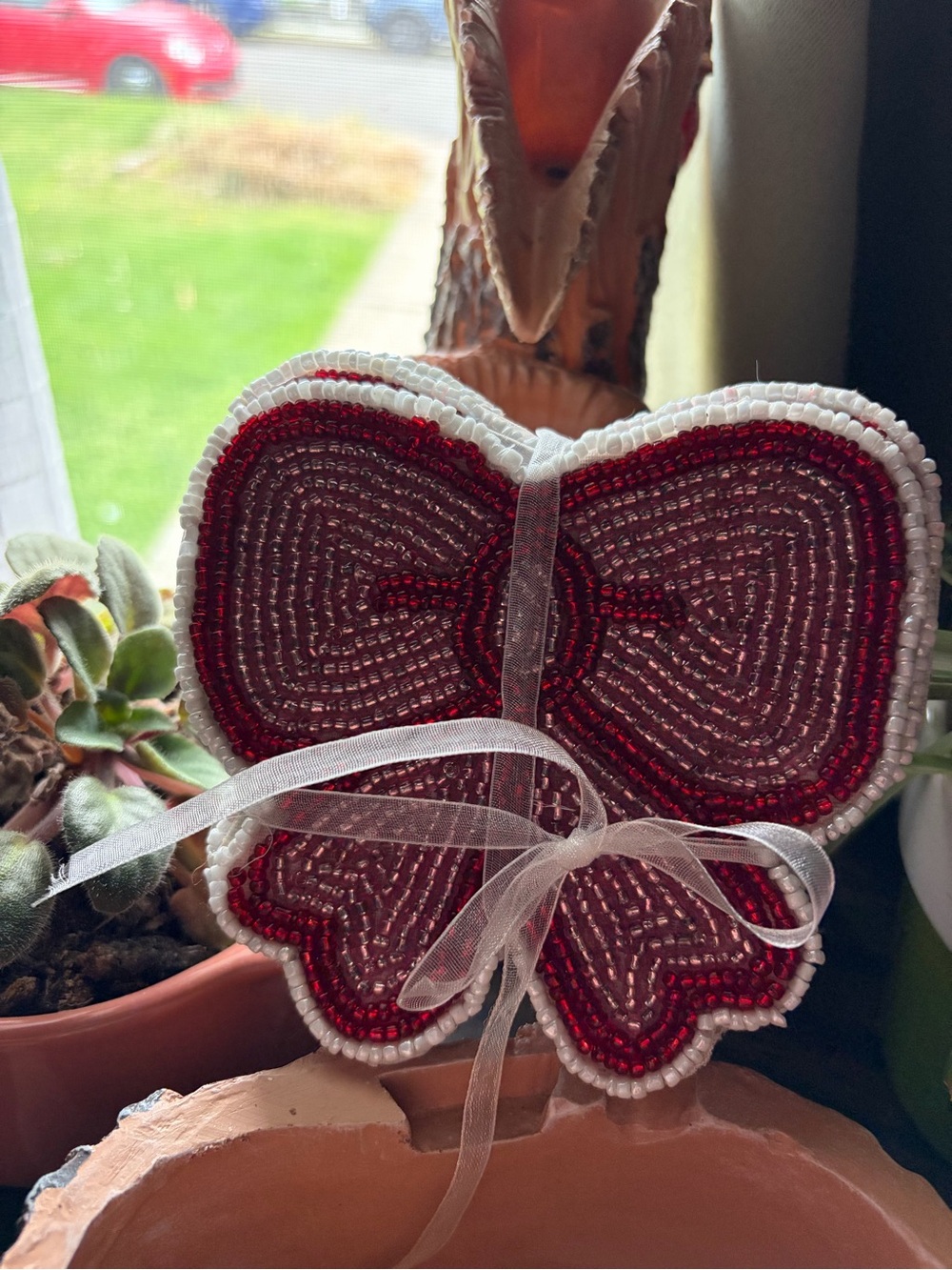 Beaded Butterfly Coasters